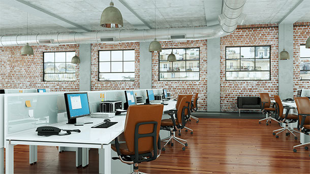 In Europe, historic buildings are often used as offices.
